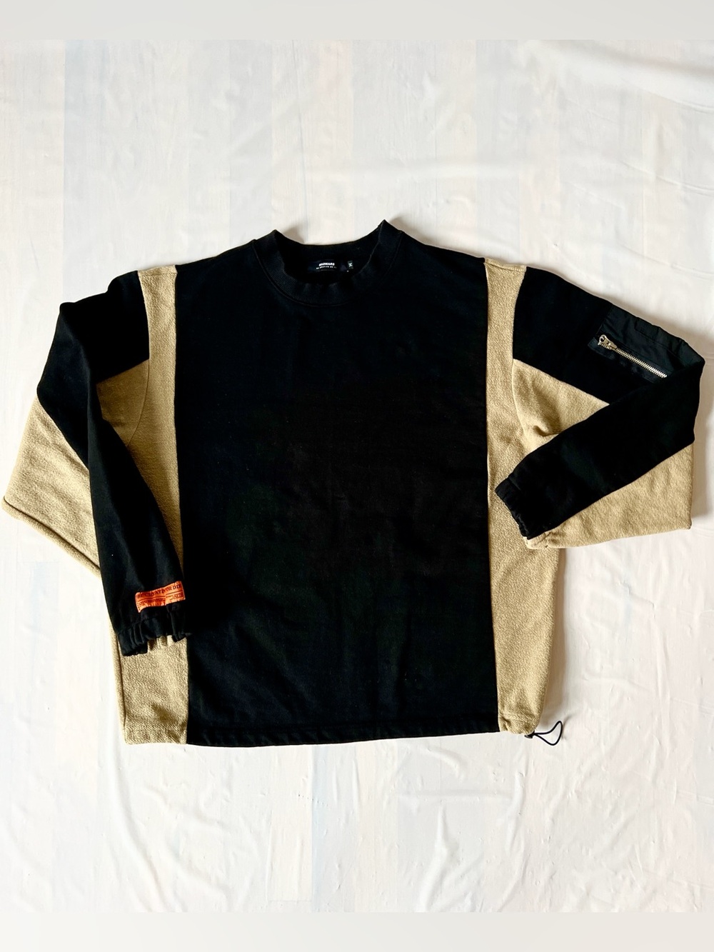 Madmars cotton Sweatshirt Be Creative or Die color-blocked limited edition men M